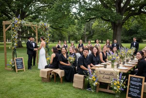 sustainable wedding outdoor