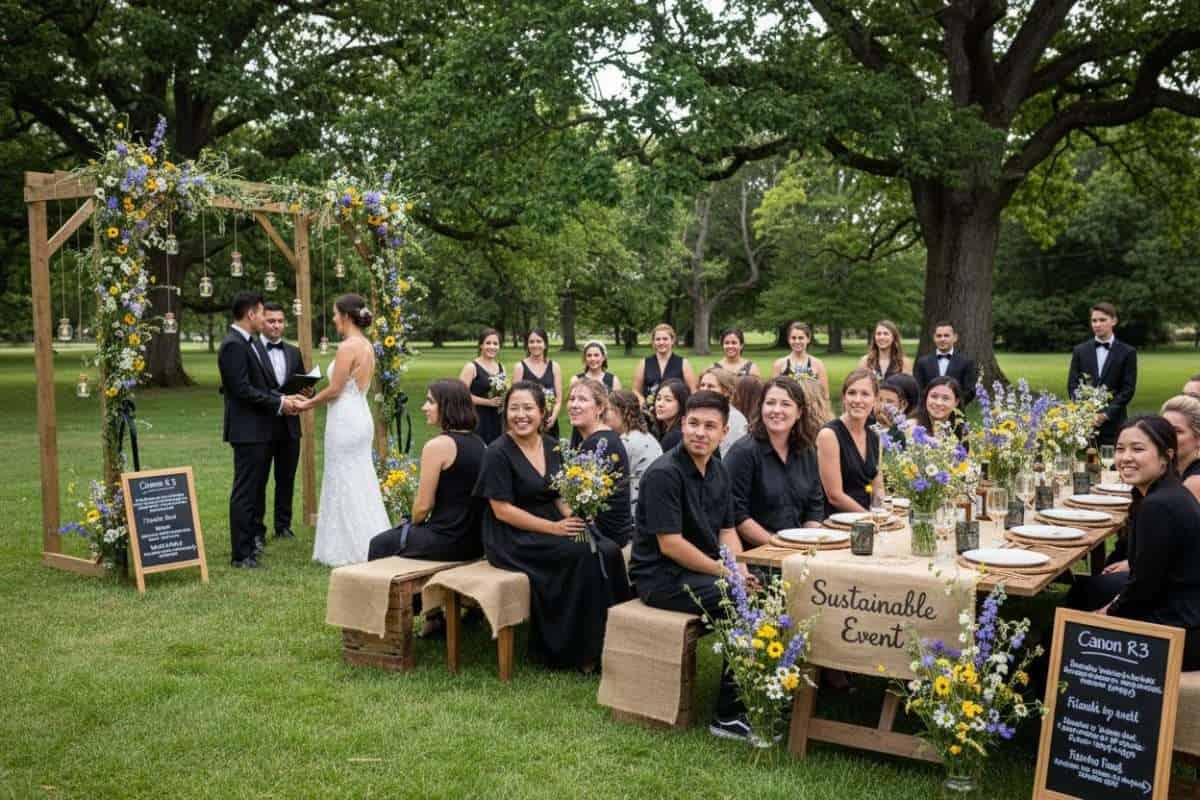 sustainable wedding outdoor
