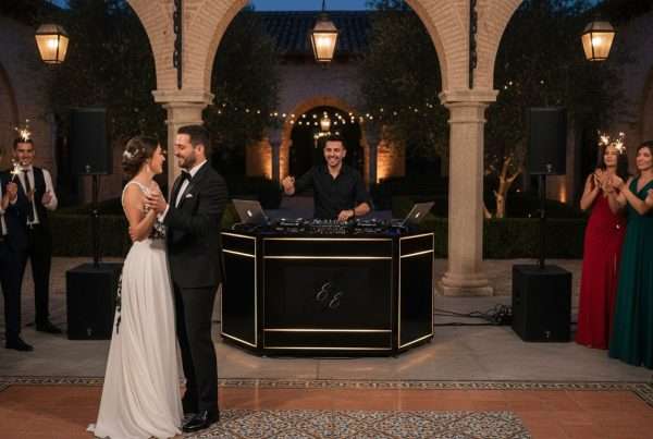 Spanish wedding DJ reception