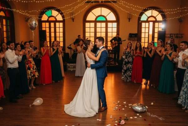 Couple first dance wedding celebration